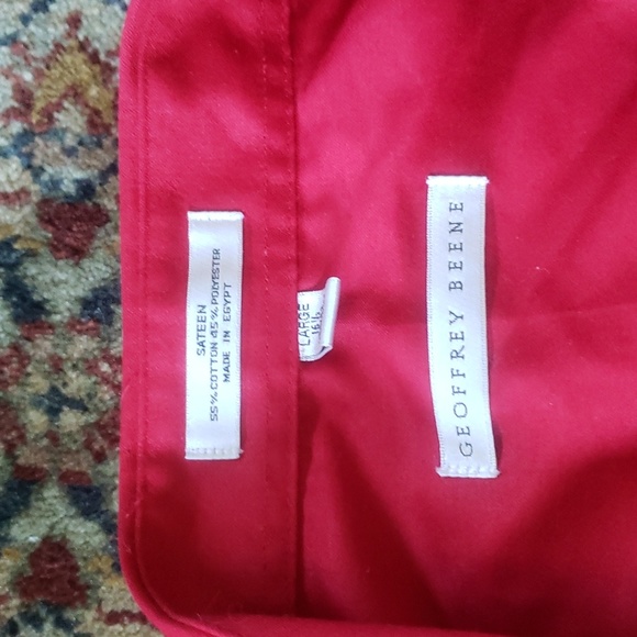 Red Long Sleeve Button Down - Picture 2 of 3